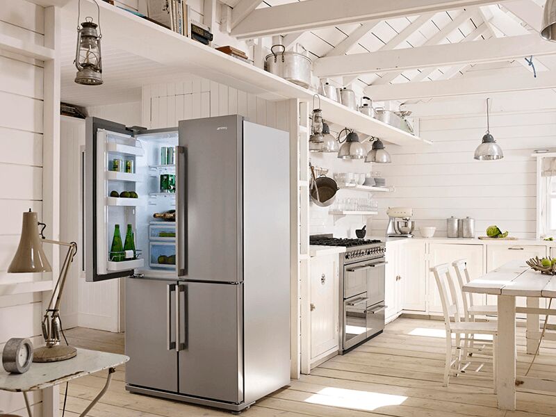 Дизайн Кухни С Двухдверным Холодильником