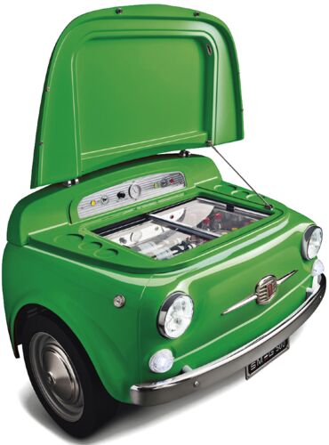 Холодильник Smeg 500 V (FIAT500) зеленый