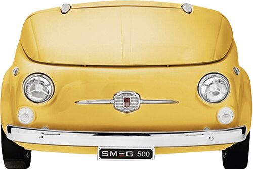 Холодильник Smeg 500 G (FIAT500) желтый