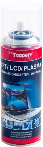 Очиститель для TFT/LCD/PLASMA, спрей-активная пена Topperr 3040 200 мл