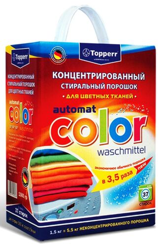 Концентрированный стиральный порошок для цветных тканей Topperr 3204