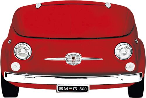 Холодильник Smeg 500 R (FIAT500) красный